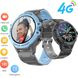 Дитячий смарт годинник-телефон Smart Watch  K55 4G з SIM-карткою, GPS,  кнопкою SOS, прослуховуванням, відеодзвінком Синій 90723 фото 2