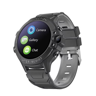 Дитячий смарт годинник-телефон Smart Watch K55 4G з SIM-карткою, GPS, кнопкою SOS, прослуховуванням, відеодзвінком Чорний 907231 фото