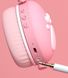 Дитячі бездротові стерео навушники з котячими вушками і LED підсвічуванням Рожевий 1506171195 фото 6