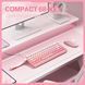 Розовая игровая клавиатура для ПК Onikuma G-96 с RGB подсветкой, механическая, геймерская беспроводная клавиатура для игр 4784377 фото 7