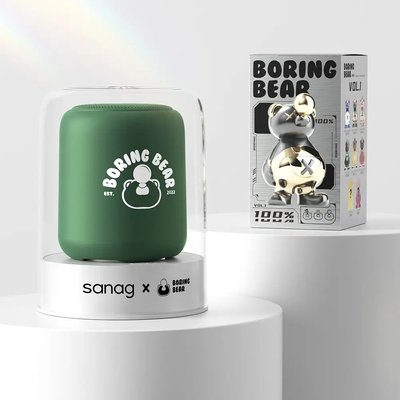 Дитяча музична Bluetooth колонка Sanag X6S з мікрофоном та іграшкою в комлекті Зелений 46774 фото