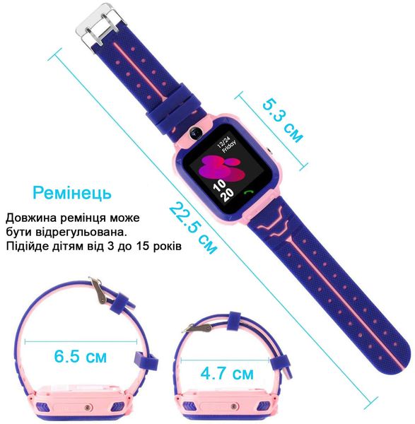 Дитячий розумний годинник Smart Baby Watch з SIM картою, кнопкою SOS, камерою і GPS Рожевий 1527557237 фото