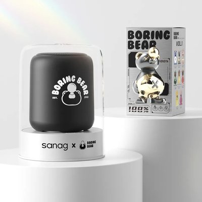 Дитяча музична Bluetooth колонка Sanag X6S з мікрофоном та іграшкою в комлекті Чорний 73923 фото