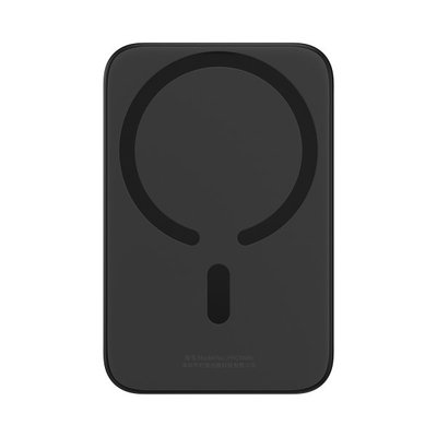 Магнітний портативний павербанк з бездротовою зарядкою Baseus Magnetic 20W 6000mAh для iPhone Чорний 58787 фото