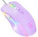 Игровая мышка Onikuma для ПК и ноутбука, 6400 DPI, RGB подсветка, 7 кнопок, проводная геймерская мышка Фиолетовый 5467347 фото 1