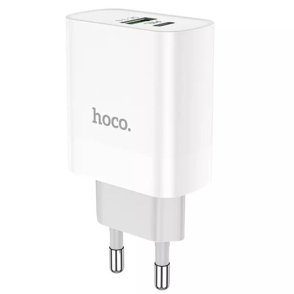 Адаптер питания быстрой зарядки Hoco C80A PD20W+QC3 с разъемом USB и Type-c Блок питания для зарядки телефона