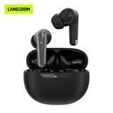 Бездротові навушники Langsdom TN17 з шумоподавленням, Bluetooth 5.4 та мікрофоном, ігрові вакуумні TWS навушники для телефону, до 30 годин роботи 478378 фото