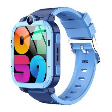 Детские смарт часы Y76 с GPS, 4G, Wi-Fi, SIM-картой, видеозвонком, камерой, SOS, IP67 и поддержкой YouTube, TikTok и WhatsApp Наручные часы для детей Синий 795377 фото
