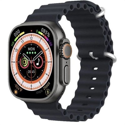 Розумний смарт-годинник Smart Watch GS ULTRA 8 Black 2.05 Наручний безрамковий годинник з бездротовою зарядкою Чорний 479327 фото