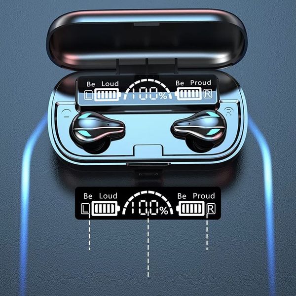 Бездротові стерео навушники TWS Х9 з LED-дисплеєм, павербанком і водонепроникним корпусом TWS-X9 фото