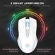 Игровая беспроводная мышка Onikuma C-105 Pro с RGB подсветкой, 2.4GHz, 600-3600 DPI, 7 кнопок, бесшумная мышь для ПК и ноутбука, белая 7347827 фото 4