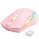 Беспроводная игровая мышка Onikuma CW15, RGB подсветка, 3600 DPI, для ПК и ноутбука Розовый 5784397 фото 2