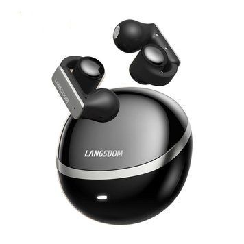 Костные беспроводные наушники клипсы Langsdom TS-28 Max с направленным звуком Черный 78977 фото