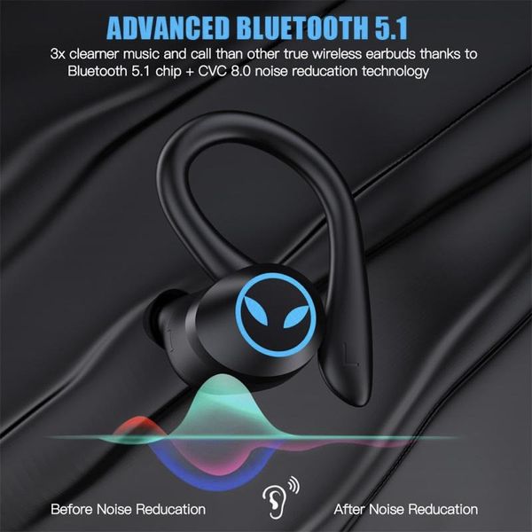 Беспроводные спортивные Bluetooth наушники TWS Q25 Pro водонепроницаемые с сенсорами и микрофоном Черный Q25-Pro фото