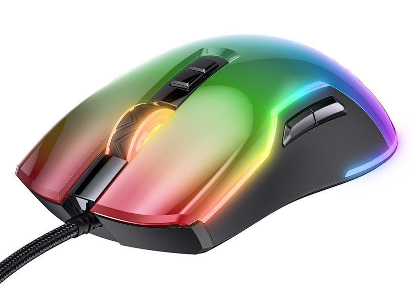 Геймерская мышка Onikuma C22 с RGB подсветкой, 6400 DPI, проводная игровая мышь для компьютера и ноутбука, бесшумная 5748397 фото