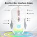 Игровая мышка Onikuma C-12 Pro для ПК и ноутбука, проводная USB геймерская мышь с RGB подсветкой и 800-6400 DPI, эргономичная Белый 457877 фото 4