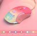 Розовая геймерская мышь Onikuma C15 с RGB подсветкой и 800-6400 DPI, проводная игровая мышка для ПК и ноутбука 4578937 фото 7