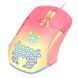 Розовая геймерская мышь Onikuma C15 с RGB подсветкой и 800-6400 DPI, проводная игровая мышка для ПК и ноутбука 4578937 фото 3