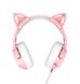 Ігрові навушники з котячими вушками Onikuma K9 з мікрофоном Дротові навушники для стрімінгу Рожевий Onikuma-K9 фото 3