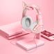 Ігрові навушники з котячими вушками Onikuma K9 з мікрофоном Дротові навушники для стрімінгу Рожевий Onikuma-K9 фото 8