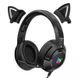 Ігрові навушники чорні для стрімінгу з котячими вушками Onikuma K9 з мікрофоном Onikuma-K9-Black фото 2