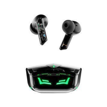 Игровые беспроводные наушники X8 с микрофоном, шумоподавлением, LED-подсветкой и низкой задержкой  37827 фото