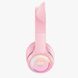 Безпровідні навушники ігрові з котячими вушками Onikuma B90 з підсвічуванням RGB рожеві 3838029 фото 4