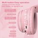 Безпровідні навушники ігрові з котячими вушками Onikuma B90 з підсвічуванням RGB рожеві 3838029 фото 9