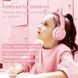 Безпровідні навушники ігрові з котячими вушками Onikuma B90 з підсвічуванням RGB рожеві 3838029 фото 8