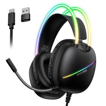 Игровые наушники с микрофоном Onikuma X-23, проводная геймерская гарнитура для ПК, PS4, PS5, Xbox и телефона 785847 фото