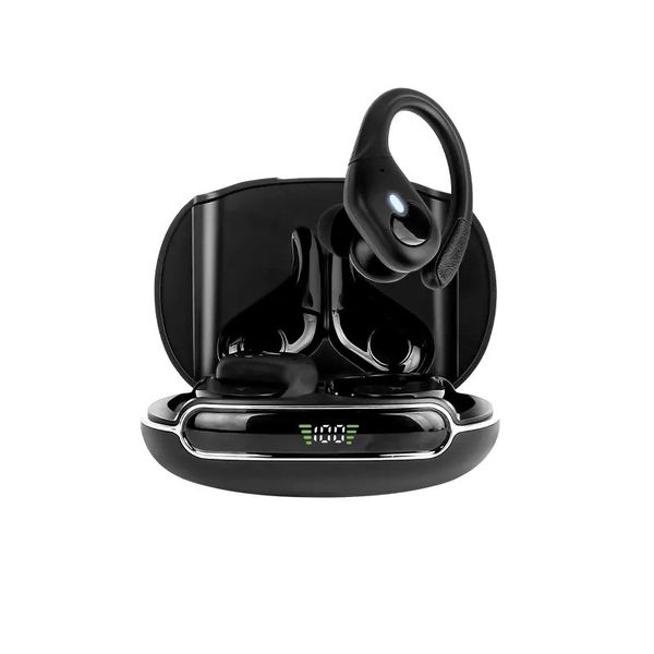 Бездротові водонепроникні стерео навушники TWS BX30 зі спортивним кріпленням за вухо й індикатором заряду 76934 фото