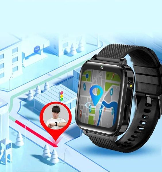 Детские smart watch черный Lemfo T27 с GPS трекером, камерой, голосовым и текстовым чатом. Операционная система Android OS 4G 477839 фото