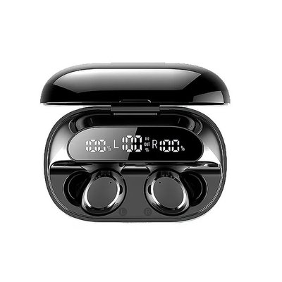 Бездротові водонепроникні навушники TWS S20 з індикатором заряду та павербанком Чорний S20-Black фото