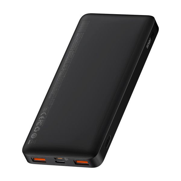 Портативный зарядный павербанк Baseus Digital display 10000mAh 15 W, LED-дисплей + кабель в комплекте baseus-15 фото