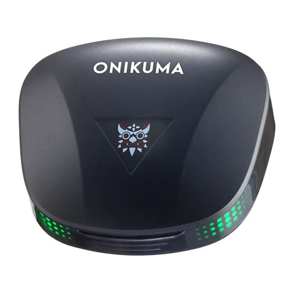 Геймерские Bluetooth-Наушники Onikuma T308 с зарядным кейсом Игровая гарнитура Чёрный 09123 фото