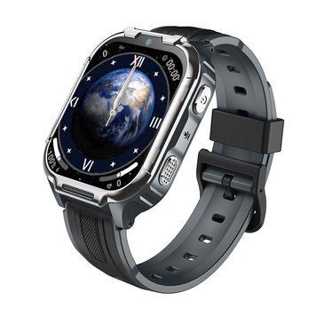 Детские смарт часы D55 с GPS, сим картой, 4G, прослушиванием, кнопкой SOS и влагозащитой IPX7 До 3 дней работы Черный 748327 фото