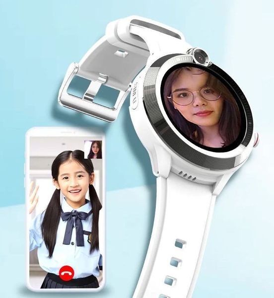 Дитячий розумний смарт годинник Lemfo Y06 з Sim-картою, GPS трекером та відеозв'язком Білий 4G 478392 фото